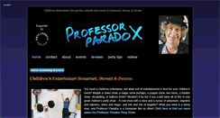 Desktop Screenshot of professorparadox.co.uk